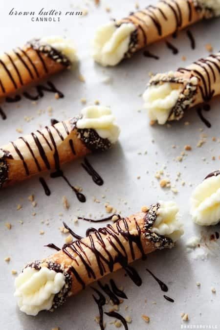 Brown Butter Rum Cannoli