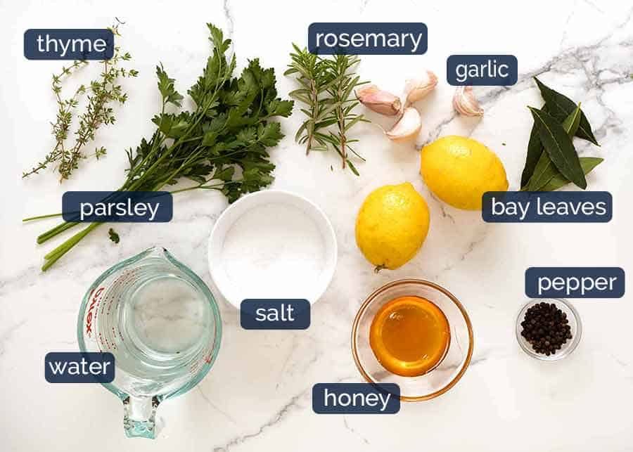 What goes in brine for chicken