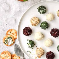 Cheese Truffles (Mini Cheese Balls) - so much more practical than making one giant one! Fast and easy to make, with 3 filling variations and loads of coating options.