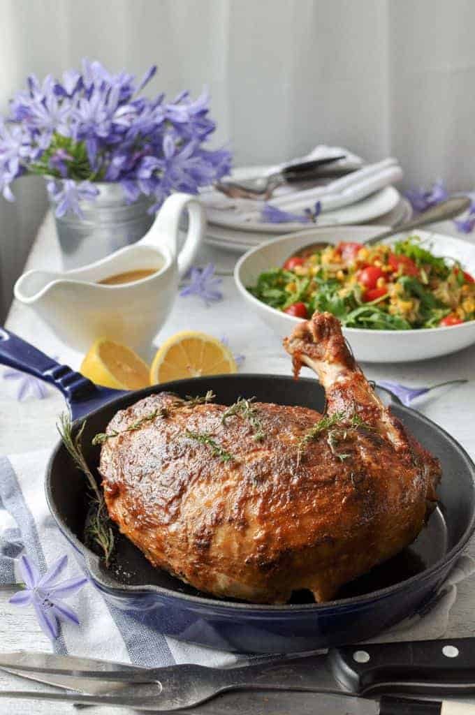 Juicy Slow Cooker Turkey Breast - 5 minutes prep for the juiciest turkey breast you will ever have with a rich gravy.