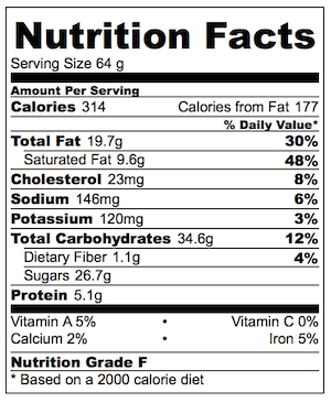 Brownie Cookie Sandwich Peanut Butter Frosting Nutrition_normal