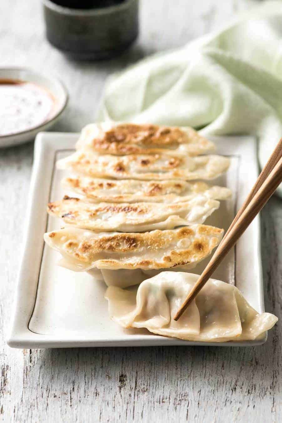 Gyoza (Japanese Dumplings) - A traditional Japanese recipe! Plus a VIDEO to learn how to wrap them!