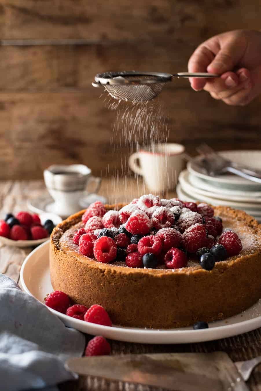 Easy Classic Baked Cheesecake - Creamy and rich, yet light, with a couple of secret tips, this is surprisingly easy to make! Video tutorial included.