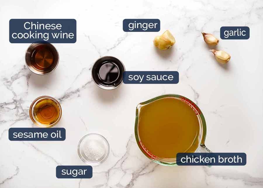 Ingredients in Chinese Noodle Soup Broth