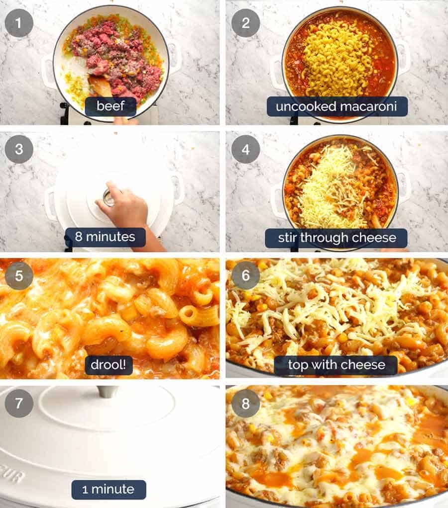 How to make Cheeseburger Casserole - homemade Hamburger Helper recipe