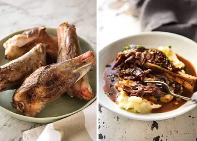 Port Braised Lamb Shanks - easy to make slow cooked lamb shanks in an incredible port wine sauce! recipetineats.com