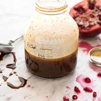 Pomegranate Molasses Dressing - An exotic sounding yet simple to make Middle Eastern dressing, fantastic with roasted vegetables. www.recipetineats.com