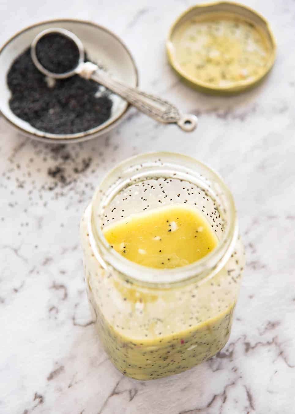 Poppyseed Salad Dressing is so much more than just a dressing with poppyseed in it! It has a unique nutty aroma. Keeps for 3 weeks. www.recipetineats.com