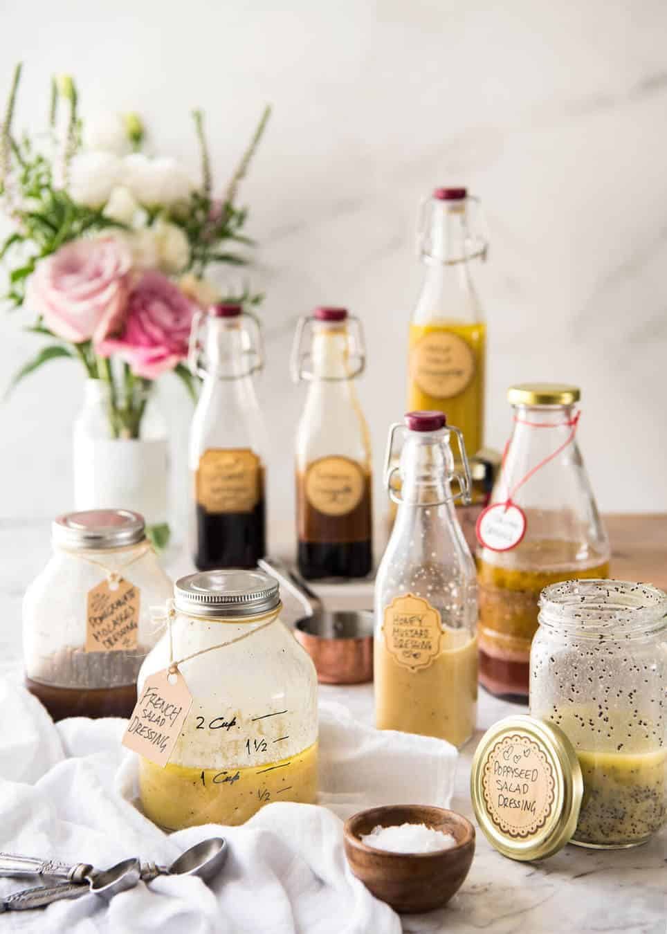 Easy Salad Dressing Recipes - Long Shelf Life, Ready To Use www.recipetineats.com