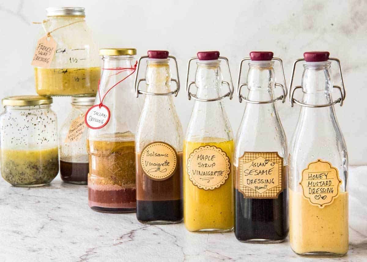 Easy Salad Dressing Recipes - Long Shelf Life, Ready To Use www.recipetineats.com