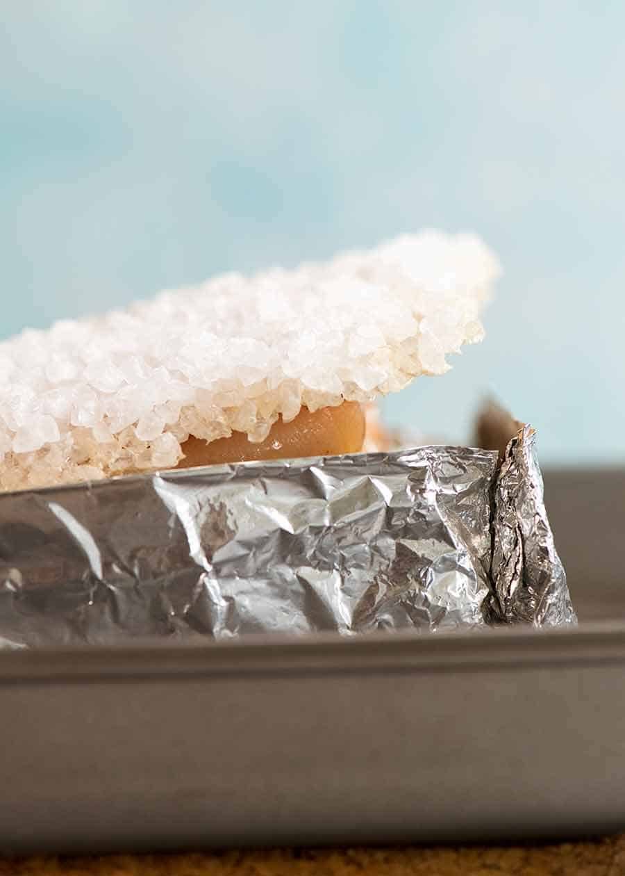 Chinese Crispy Pork Belly with the best crackling in the world, just out of the oven with the salt crust