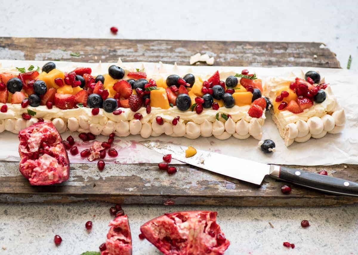 The Never Ending Meringue Tart - Easy, make ahead, show stopper dessert for a crowd! recipetineats.com