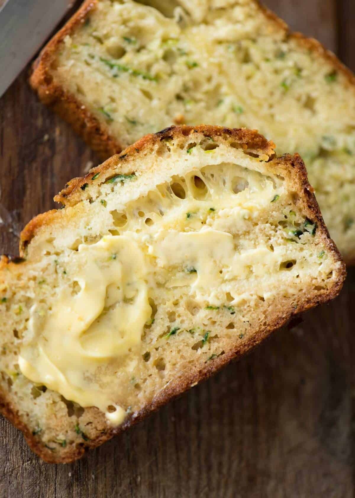 A Cheesy Zucchini Bread that's quick to make (no yeast) and is so moist, you'll scoff it down even without slathering it with butter! recipetineats.com
