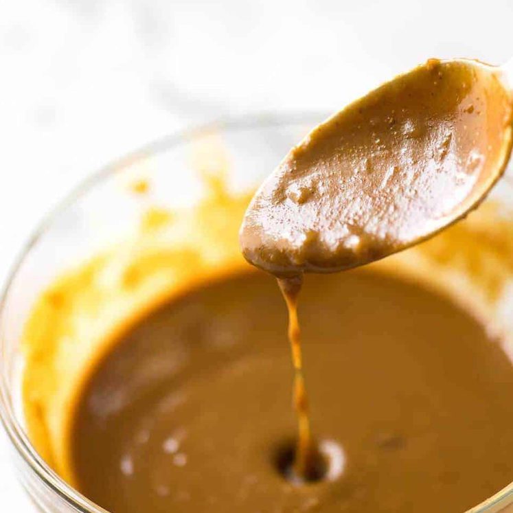 A Satay Peanut Sauce for Stir Fries and Noodles - the flavour belies the short list of simple ingredients. This is a gem of a recipe - use the "formula" to make stir fries and noodles using what you have on hand. recipetineats.com