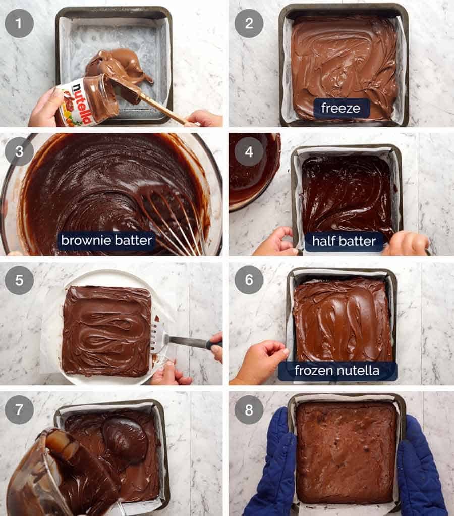 How to make Outrageous Nutella Brownies