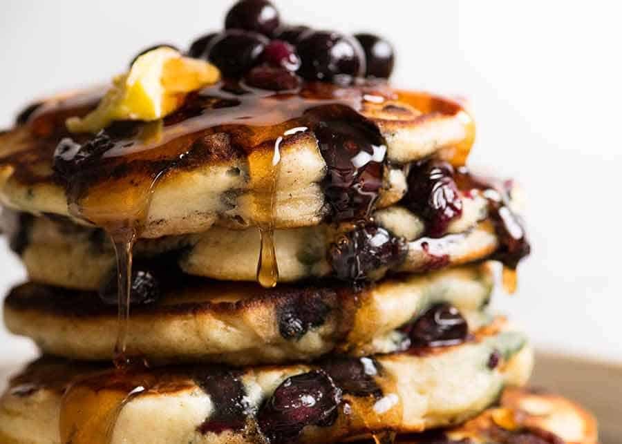 Blueberry pancakes
