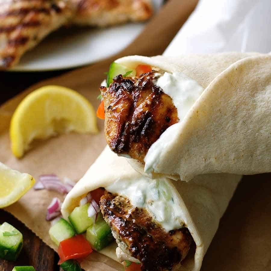 Greek Chicken Gyros - terrific Greek marinade!