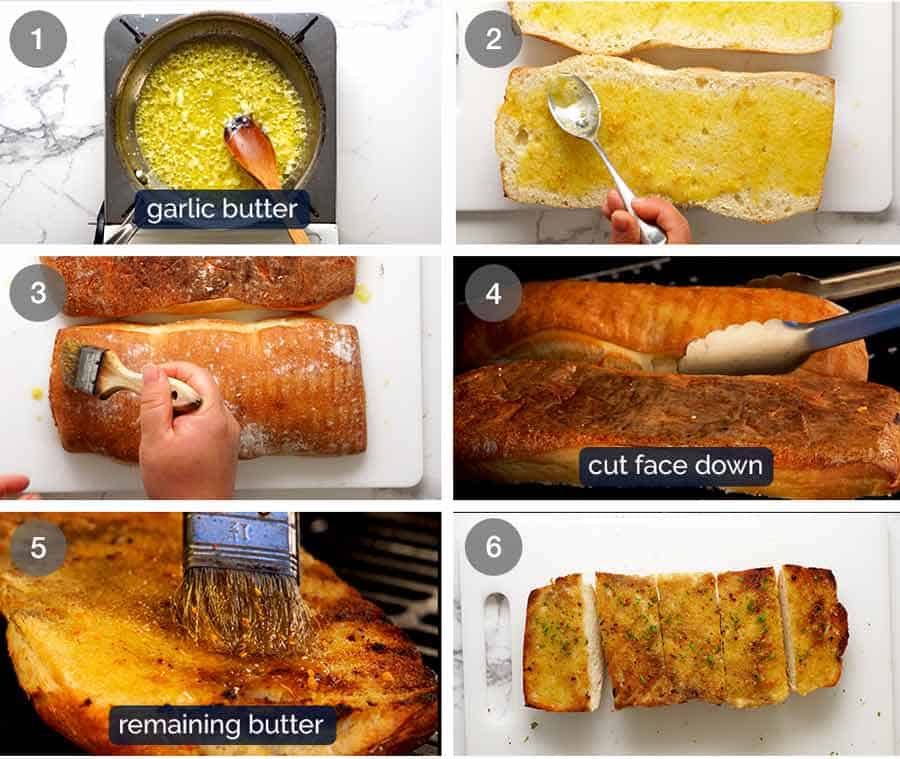 How to make Grilled Garlic Bread on BBQ