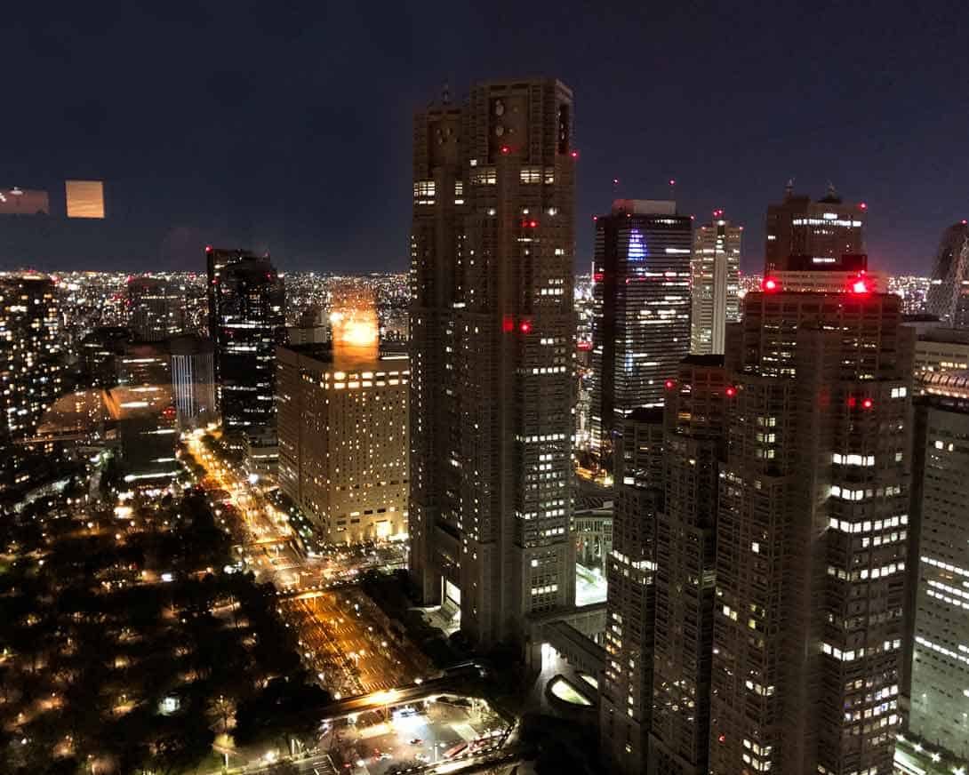 Shinjuku aerial photo from Park Hyatt Bar