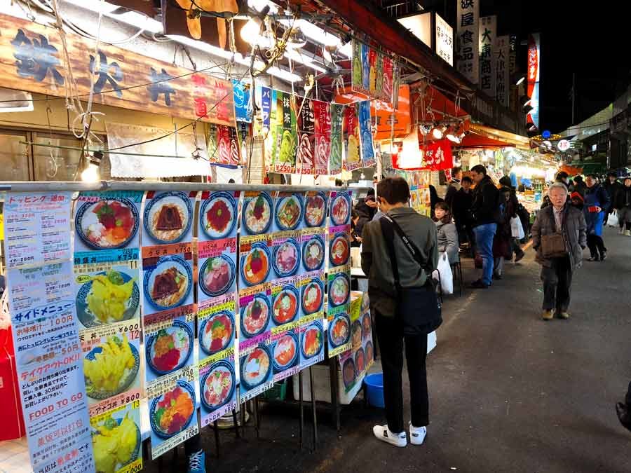Ueno Ameyoko Street Food
