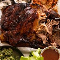 Momofuku Bossam with sauces