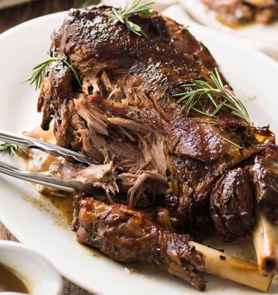 Slow Roasted Lamb Leg