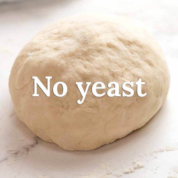 No yeast pizza dough