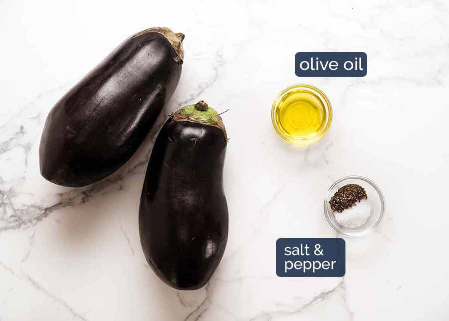 Ingredients in Oven Roasted Eggplant