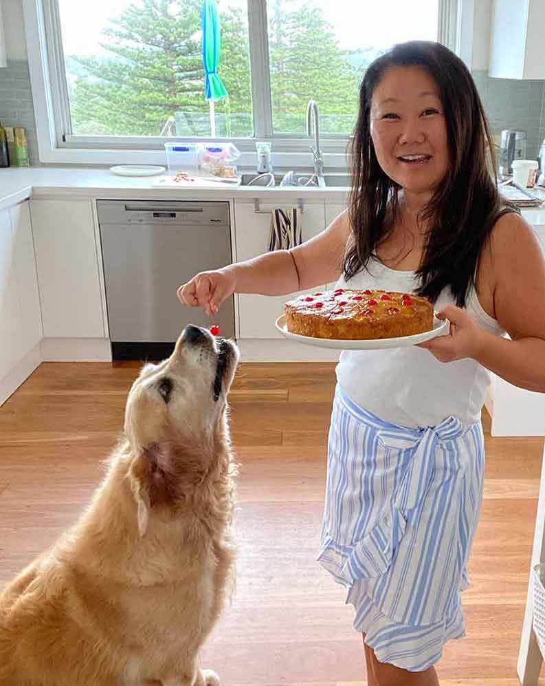 Nagi and Dozer Pineapple Upside Down Cake