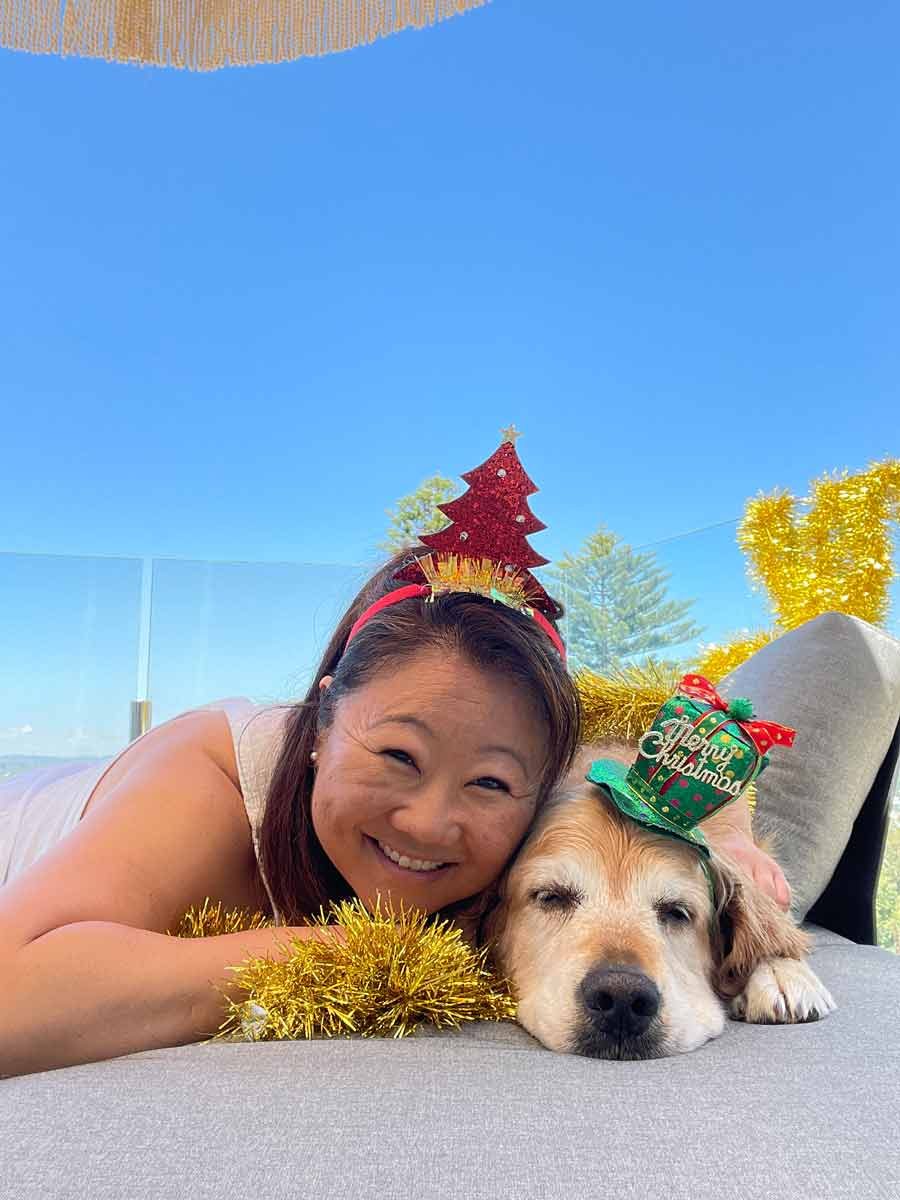 Nagi Dozer Christmas selfie 2022