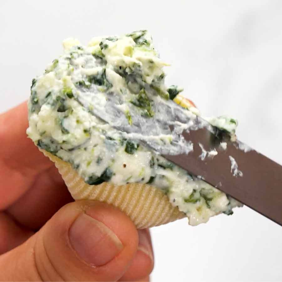 Spinach ricotta stuffed shells uncooked