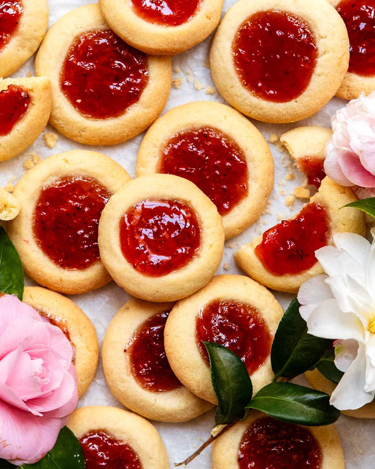 Jam drops - Thumbprint Cookies