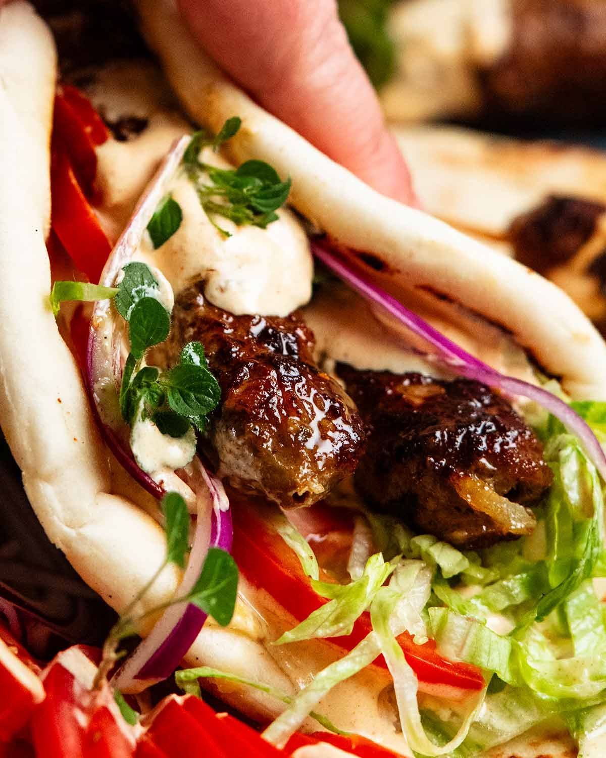 Greek lamb kofta kebabs