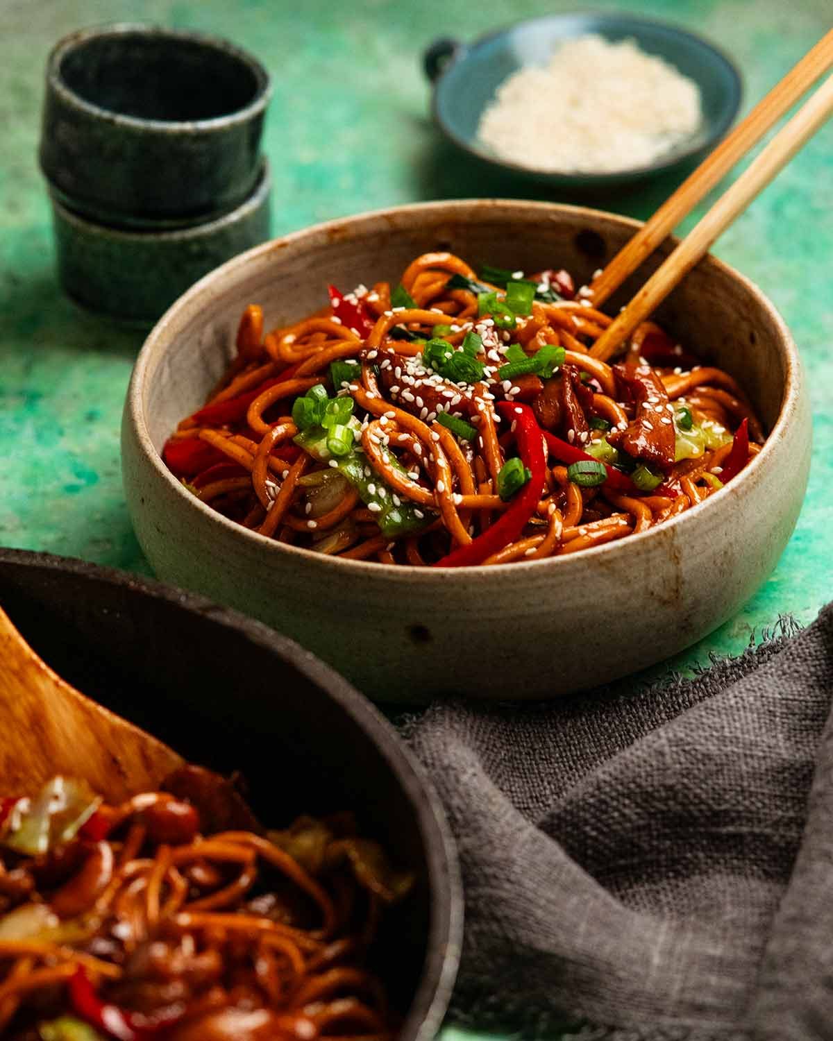 Bowl of Hokkien noodles