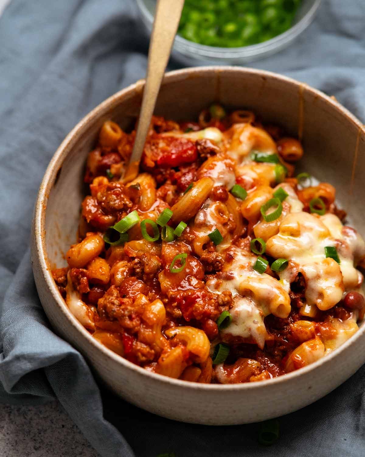 One pot Cajun beef pasta