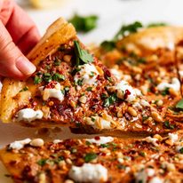 8 Minute Lebanese Pizza