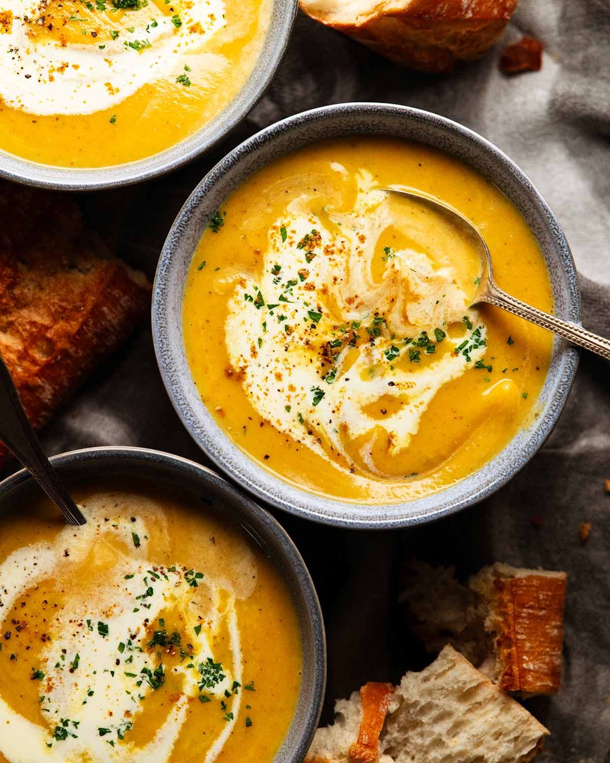Creamy Harvest Root Vegetable Soup