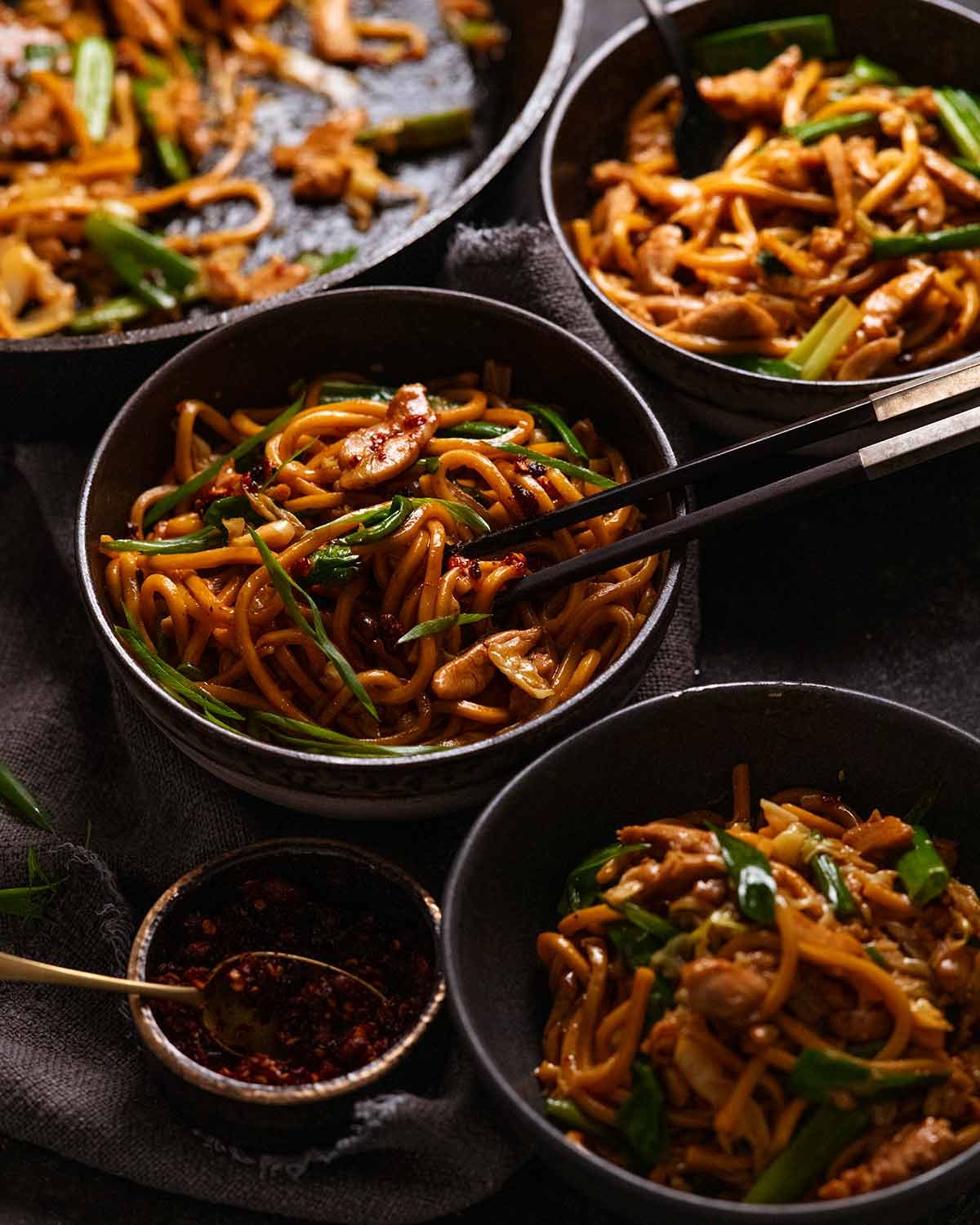 The fastest noodle stir fry I know