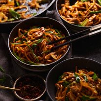 The fastest noodle stir fry I know