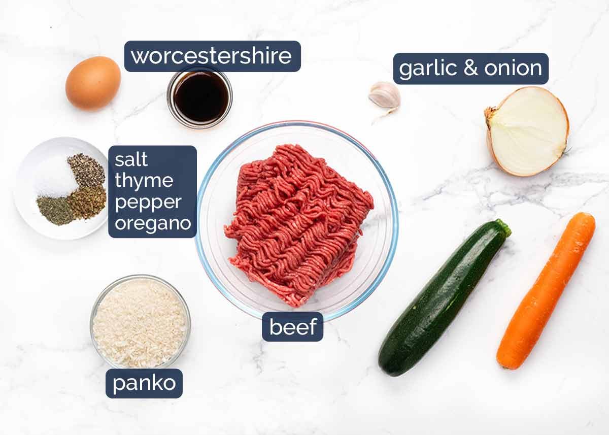 Ingredients in Smothered Rissoles