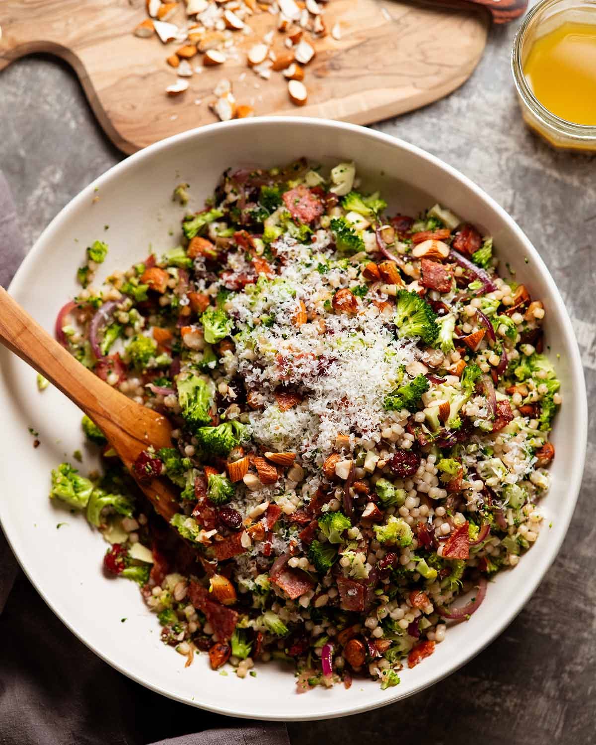 Broccoli Pearl Crunch Salad