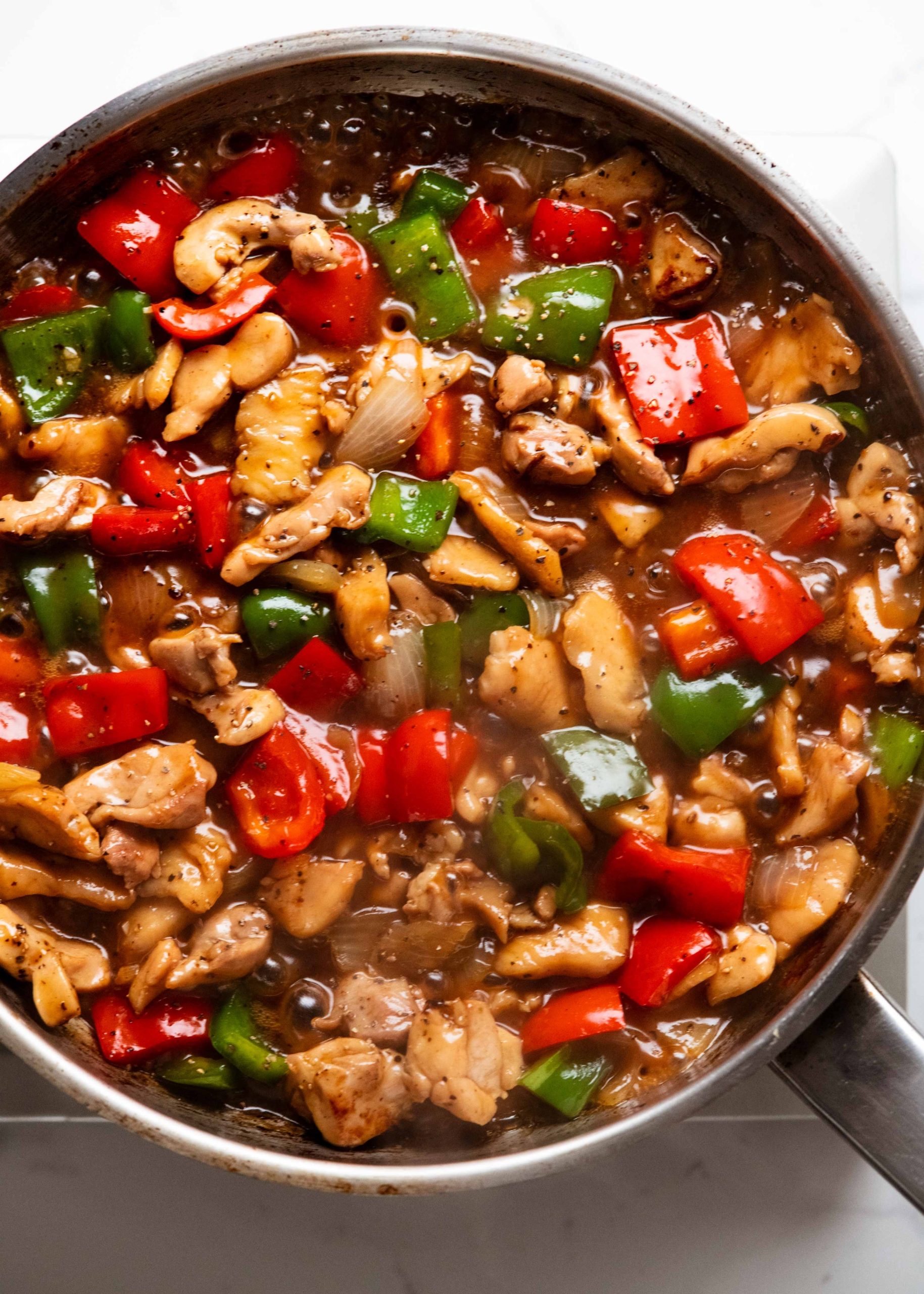Honey Pepper Chicken stir fry from Tonight cookbook