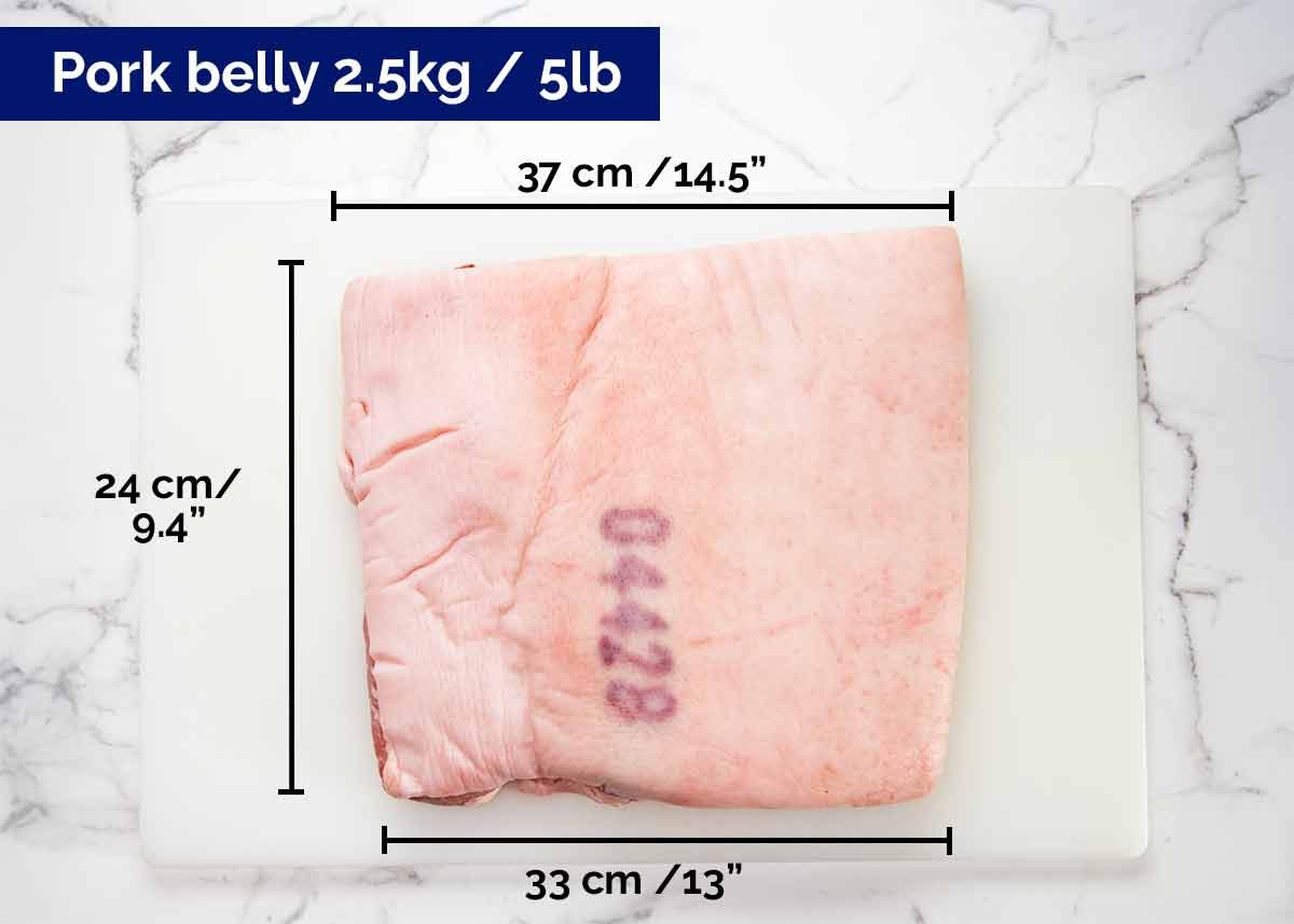 Pork belly for porchetta